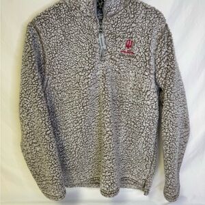 J. America Tan Sherpa Sweater Quarter-Zip